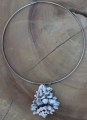 Ketting schelp wit en zwart 800